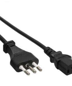 InLine® Netzkabel, Netzstecker Italien auf Kaltgerätestecker C13, 1,8m, schwarz