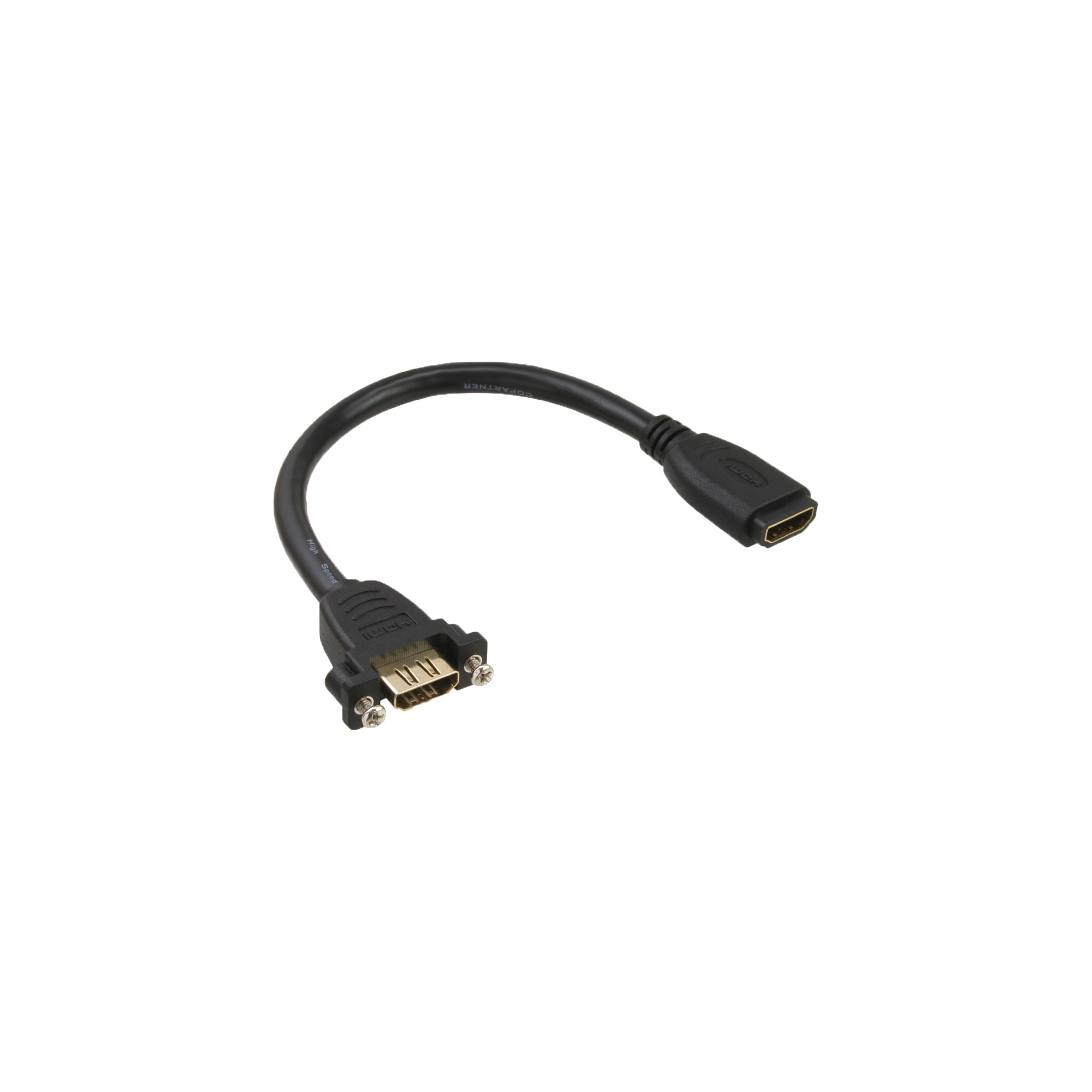 HDMI Adapterkabel zum Einbau, HDMI A Buchse/Buchse, vergoldete Kontakte, 4K2K, 0,2m HDMI Adapterkabel zum Einbau, HDMI A Buchse/Buchse, vergoldete Kontakte, 4K2K, 0,2m