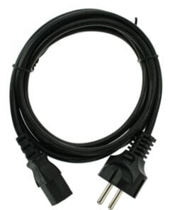 Alternative view of InLine® Netzkabel, Schutzkontakt gerade auf Kaltgerätestecker C13, 5m, schwarz, schwarz