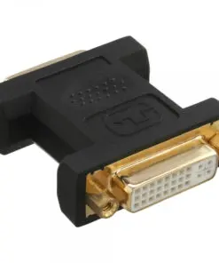 InLine® DVI-I Adapter, Digital + Analog 24+5 Buchse / Buchse, vergoldet, schwarz