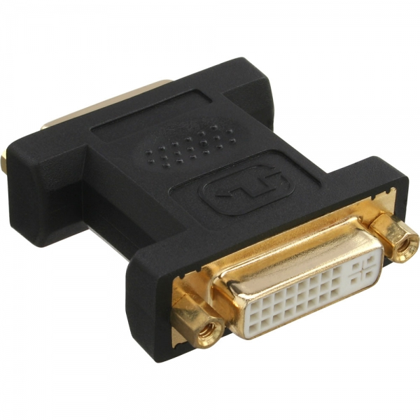 InLine® DVI-I Adapter, Digital + Analog 24+5 Buchse / Buchse, vergoldet, schwarz InLine® DVI-I Adapter, Digital + Analog 24+5 Buchse / Buchse, vergoldet, schwarz