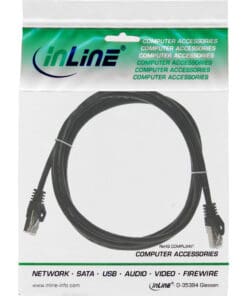 Alternative view of InLine® Patchkabel, F/UTP, Cat.5e, schwarz, 2m, schwarz
