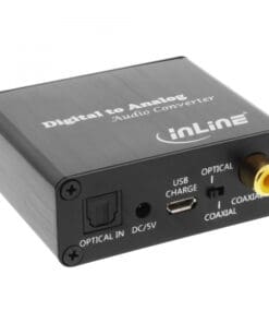 ® Audio-Konverter Digital zu Analog, Toslink & Cinch Eingang zu Cinch Stereo Ausgang, USB Power