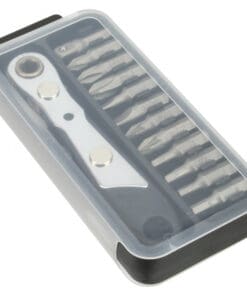 Alternative view of InLine® Mini-Ratschen-Set, mit 12-teiligem Bitsatz