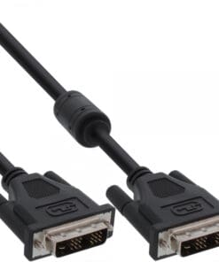 DVI-D Kabel, digital 18+1 Stecker / Stecker, Single Link, 2 Ferrite, 10m, schwarz