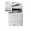 Professioneller Farblaser-Multifunktionsdrucker Erstellen Sie mühelos hochwertige Glanzdokumente – dank der besten Farbqualität, die ein Brother Farblaser je hatte. Das große Touchscreen-Farbdisplay mit 64 einstellbaren Favoriten, der 2 GB Arbeitsspeicher und die reichweitenstarken Toner sorgen für eine reibungslose Benutzung des Geräts. In Kombination mit den zahlreichen Sicherheitsfunktionen ist das der ideale Partner für Ihr Enterprise mit sehr hohem Druckvolumen.