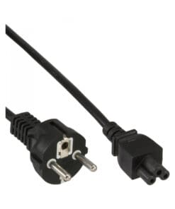InLine® Netzkabel für Notebook, 3pol Kupplung, schwarz, 3m, schwarz