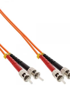 InLine® LWL Duplex Kabel, ST/ST, 50/125µm, OM2, 3m, orange