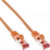 InLine® Patchkabel, S/FTP (PiMf), Cat.6, 250MHz, PVC, Kupfer, orange, 25m, orange
