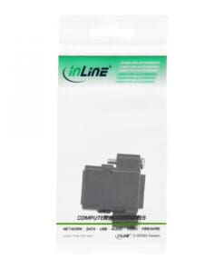 InLine® Patchkabelkupplung Cat.5e, UTP, 2x RJ45 Buchse, zum Einbau, schwarz InLine® Patchkabelkupplung Cat.5e, UTP, 2x RJ45 Buchse, zum Einbau, schwarz – Bild 3