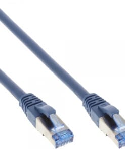 Patchkabel, S/FTP (PiMf), Cat.6A, 500MHz, halogenfrei, Kupfer, blau, 1,5m, blau