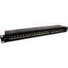 InLine® Patchfeld Cat.6A 24-fach, 48,26cm (19"), 1HE, schwarz RAL 9005, schwarz InLine® Patchfeld Cat.6A, 8-fach, Tisch/Wand-Montage, lichtgrau, RAL7035