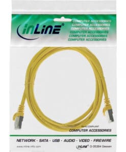 InLine® Patchkabel, SF/UTP, Cat.5e, gelb, 0,25m, gelb InLine® Patchkabel, SF/UTP, Cat.5e, gelb, 0,25m, gelb – Bild 2
