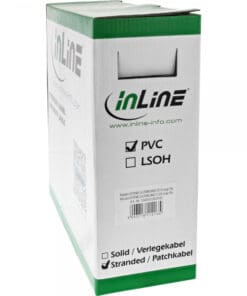 Alternative view of InLine® Patchkabel Cat.6 S/FTP (PiMf), orange, AWG27, PVC, CU, 100m, orange