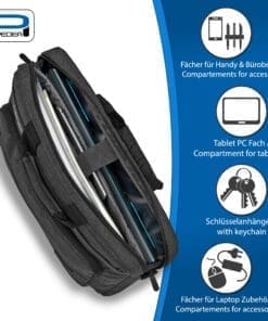 Alternative view of PEDEA Laptoptasche URBAN compact 43,9cm (17,3"), grau