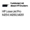 HP Toner 203X Cyan (ca. 2.500 Seiten) HP Toner 203X gelb mit einer Reichweite von bis zu 2.500 Seiten.