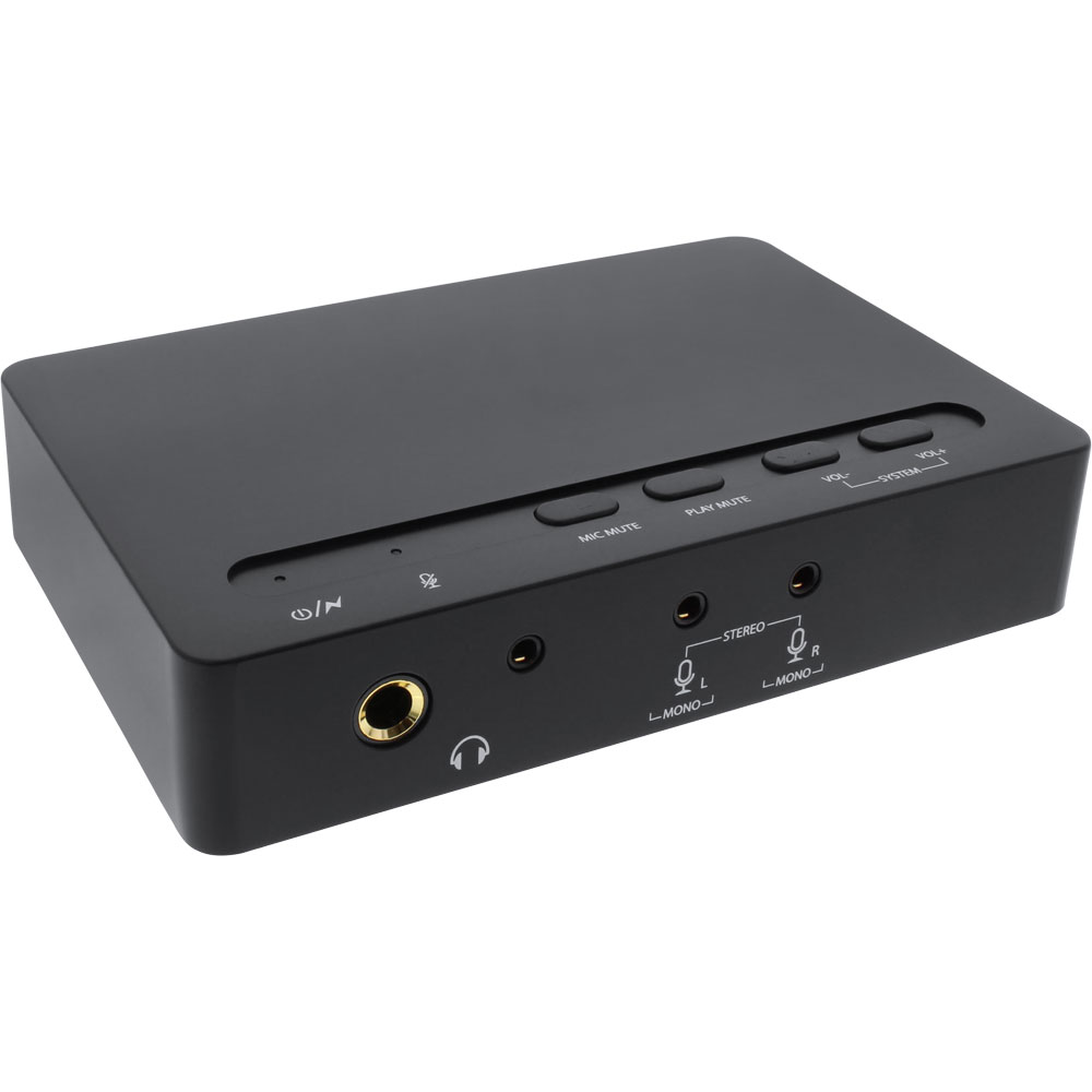 InLine® USB 2.0 SoundBox 7.1, 48KHz / 16-bit, mit Toslink Digital IN / OUT InLine® USB 2.0 SoundBox 7.1, 48KHz / 16-bit, mit Toslink Digital IN / OUT