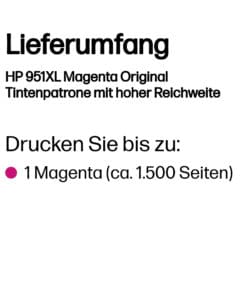 HP 951XL Magenta Original Druckerpatrone – Bild 3