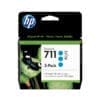 HP 711 3er-Pack Cyan DesignJet Tintenpatronen, 29 ml Ideal für professionelle Fotografen und Grafikdesigner, die Ausdrucke in Museumsqualität von Bildern und Fotografien, sowie Proofs und Kunstreproduktionen mit dauerhafter Bildstabilität erstellen möchten.<br>Bringen Sie Ihre Ideen perfekt zum Ausdruck. Egal, wie häufig Sie drucken: Sie erhalten immer dieselben brillanten Farben, die gleiche Qualität und die gleiche Stabilität. Ganz einfach mit HP Druckerzubehör und Original HP Fototinten. Weniger Ausschuss und weniger Arbeit sparen Zeit und Geld.