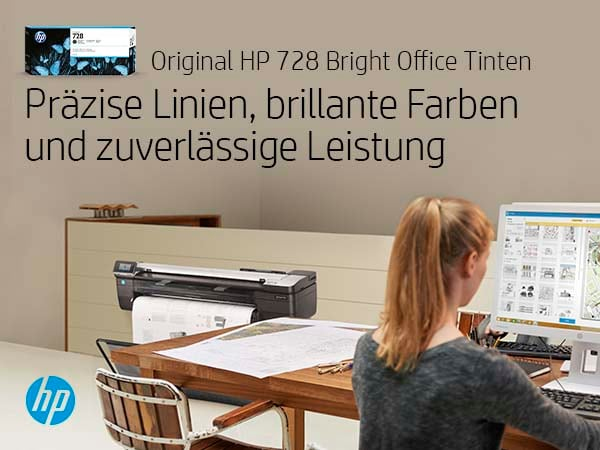 HP 728 Mattschwarz DesignJet Druckerpatrone, 300 ml HP 728 Mattschwarz DesignJet Druckerpatrone, 300 ml – Bild 5