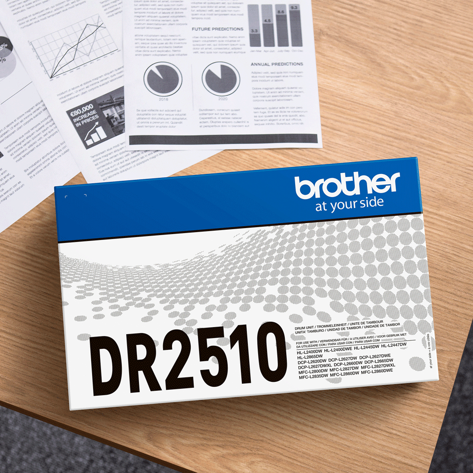 Brother Trommeleinheit DR-2510 (ca. 15000 Seiten) Brother Trommeleinheit DR-2510 (ca. 15000 Seiten) – Bild 2