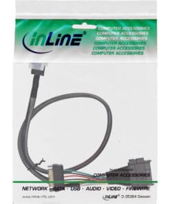 Alternative view of InLine® U.2 Anschlusskabel, SSD mit U.2 (SFF-8639) an SFF-8643 + Strom, 0,5m, schwarz