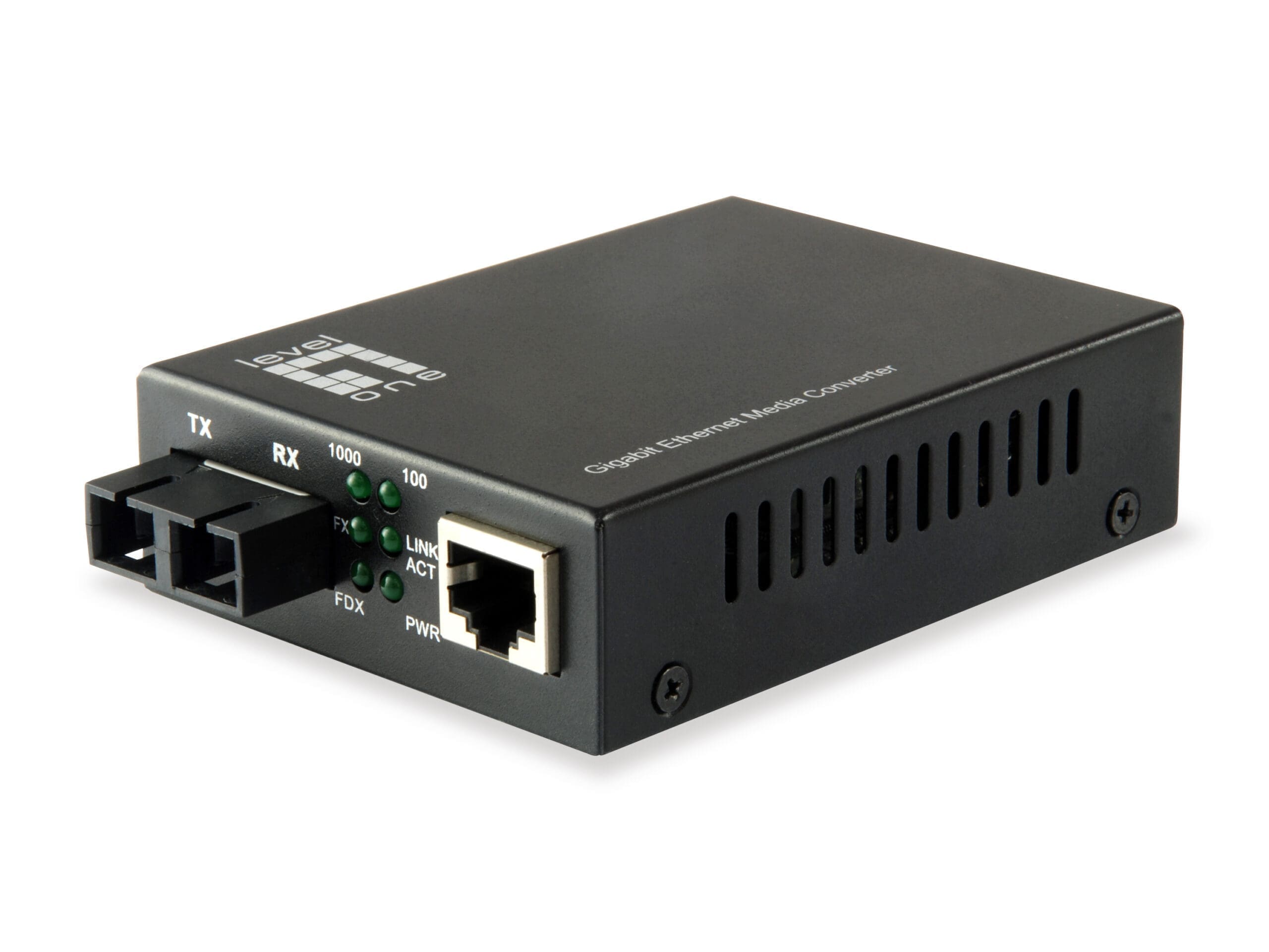LevelOne Gigabit RJ45 zu SC Mediakonverter, Single-Mode 20km LevelOne Gigabit RJ45 zu SC Mediakonverter, Single-Mode 20km