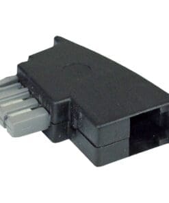 InLine® TAE-N Adapter, TAE-N Stecker auf RJ11 Buchse 6P4C, schwarz