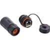 InLine® Patchkabelkupplung Set Cat.6A, wasserdicht IP68, Kupplung für industrielle Anwendungen, mit Staubkappe