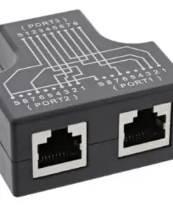 InLine® Cat.5e STP T-Adapter (Port-Doppler), RJ45 Buchse an 2x RJ45 Buchse