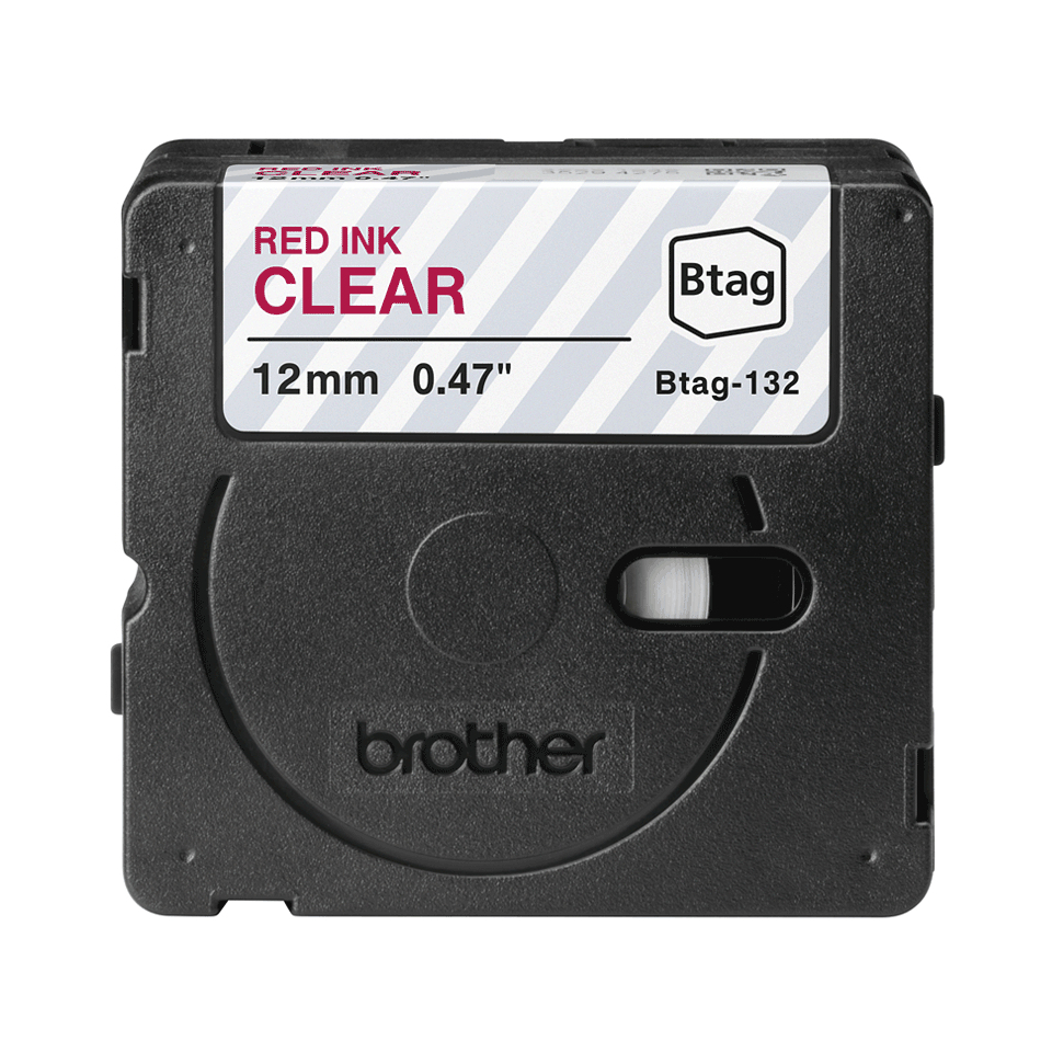 Brother Schriftband BTAG-132 Rot auf Transparent 12 mm x 4 m Brother Schriftband BTAG-132 Rot auf Transparent 12 mm x 4 m – Bild 2