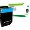 Lexmark Toner 70C2HC0 cyan (ca. 3000 S.) HP 62XL - Hohe Ergiebigkeit - Schwarz - Original - Tintenpatrone - für Envy 55XX, 56XX, 76XX, Officejet 200, 250, 252, 57XX, 8040