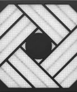 Alternative view of InLine® Filter + Einbaukassette, 120x120mm, schwarz