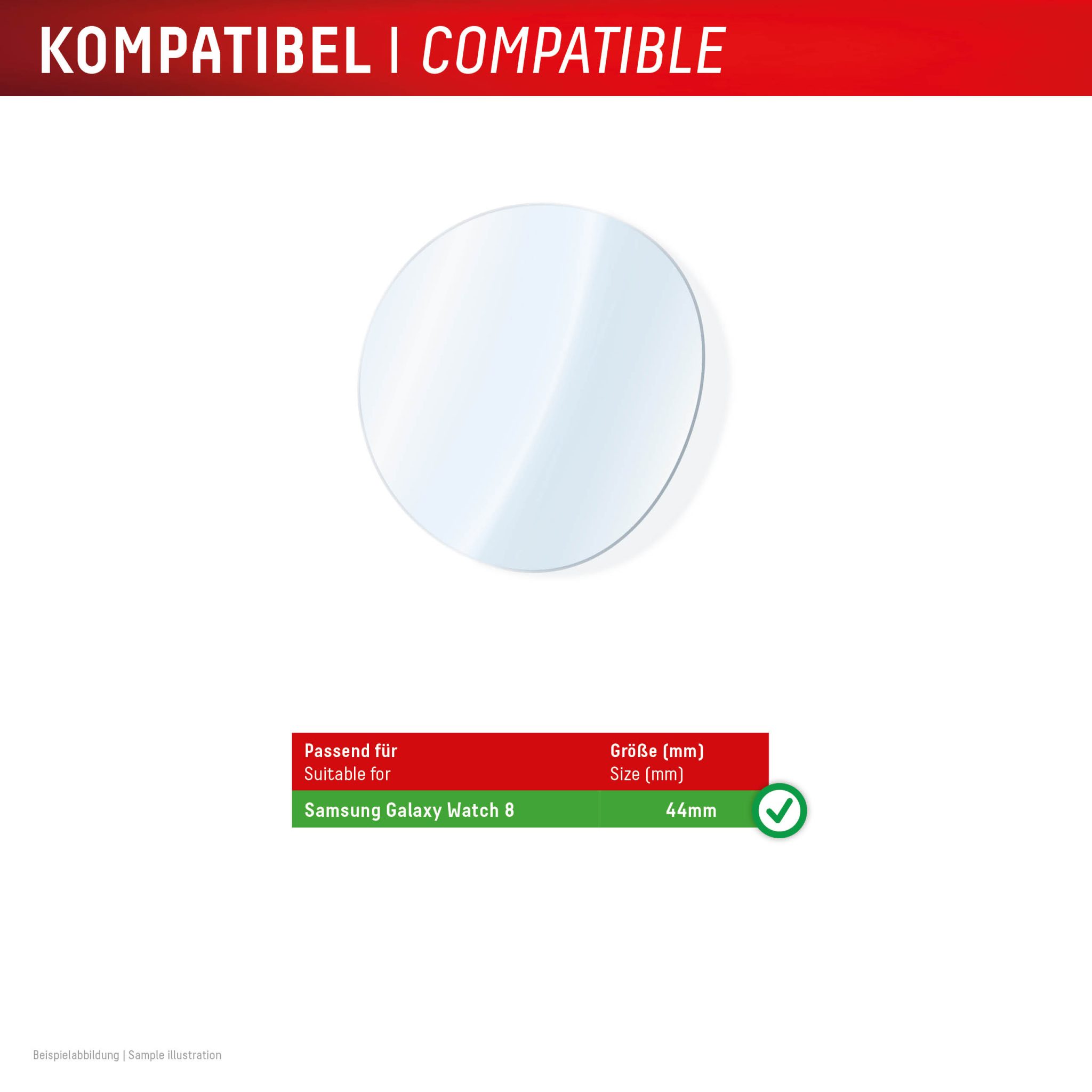 DISPLEX Glass Samsung Galaxy Watch8, 44mm DISPLEX Glass Samsung Galaxy Watch8, 44mm – Bild 3