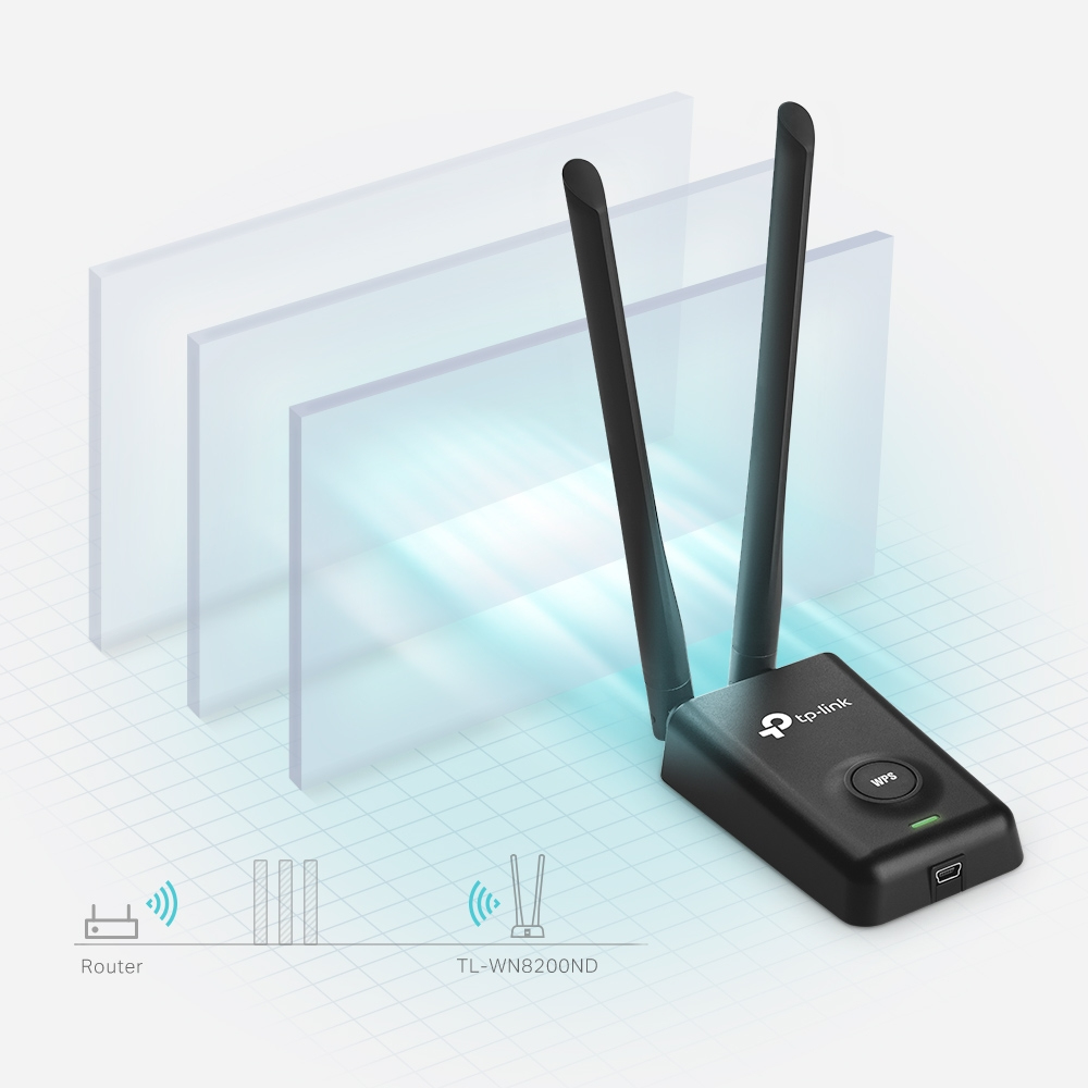 TP-Link TL-WN8200ND 300Mbit High-Power USB WLAN-Adapter TP-Link TL-WN8200ND 300Mbit High-Power USB WLAN-Adapter – Bild 5