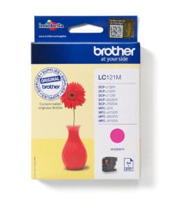 Brother Tintenpatrone LC-121M Magenta (ca. 300 Seiten)