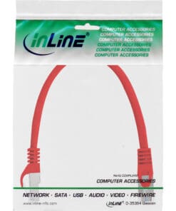 InLine® Patchkabel, SF/UTP, Cat.5e, rot, 0,25m, rot InLine® Patchkabel, SF/UTP, Cat.5e, rot, 0,25m, rot – Bild 3