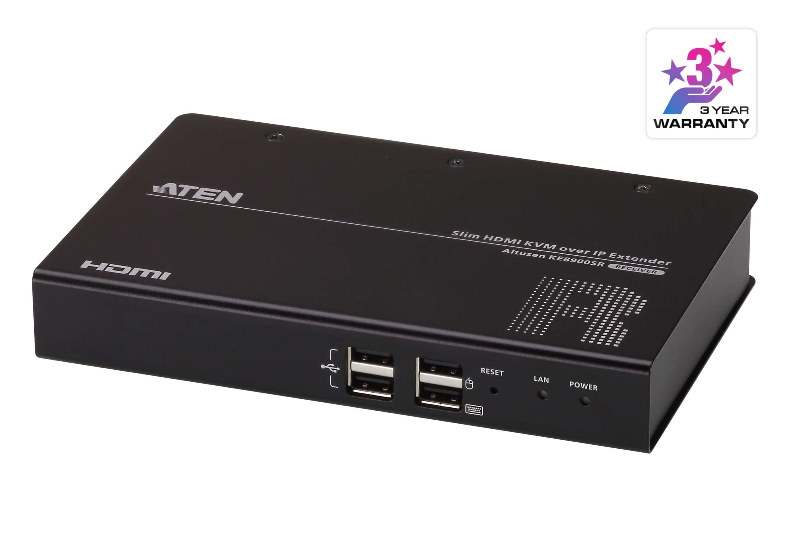 ATEN KE8900SR Slim Empfängereinheit (Receiver) KVM over IP Extender, HDMI Einzeldisplay USB, RS-232 ATEN KE8900SR Slim Empfängereinheit (Receiver) KVM over IP Extender, HDMI Einzeldisplay USB, RS-232