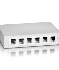 equip Aufputz Box für 12 x Keystone Jack, weiß