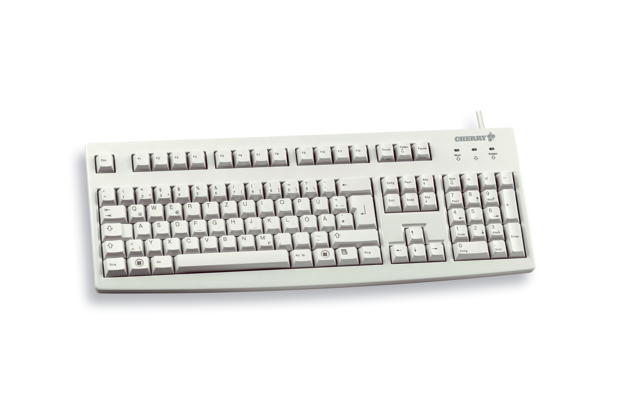 CHERRY G83-6105 USB-Tastatur hellgrau CHERRY G83-6105 USB-Tastatur hellgrau