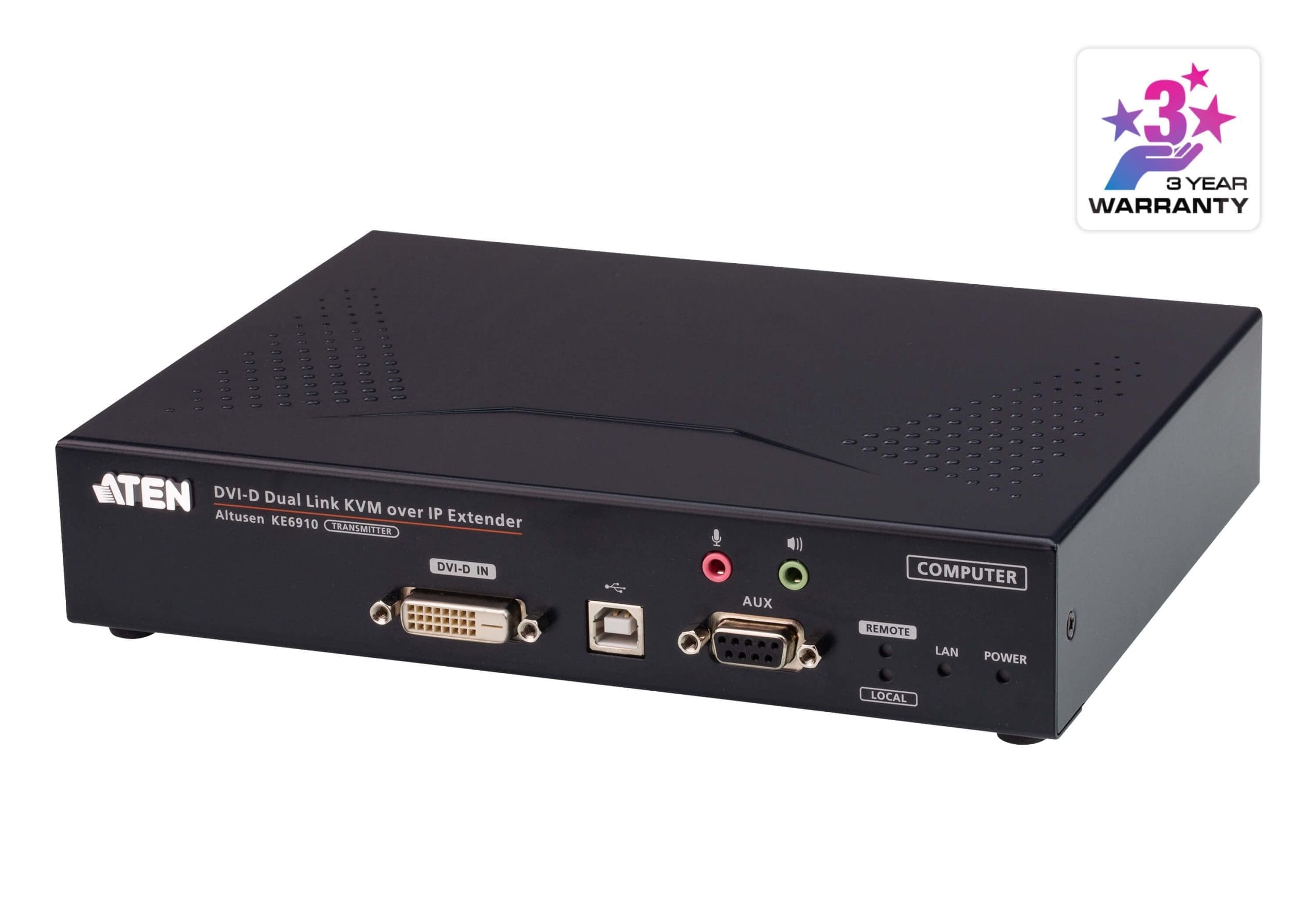 ATEN KE6910T 2K DVI-D Dual Link KVM over IP Sender ATEN KE6910T 2K DVI-D Dual Link KVM over IP Sender