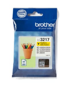 Brother Tintenpatrone LC-3217Y Gelb (ca. 550 Seiten)