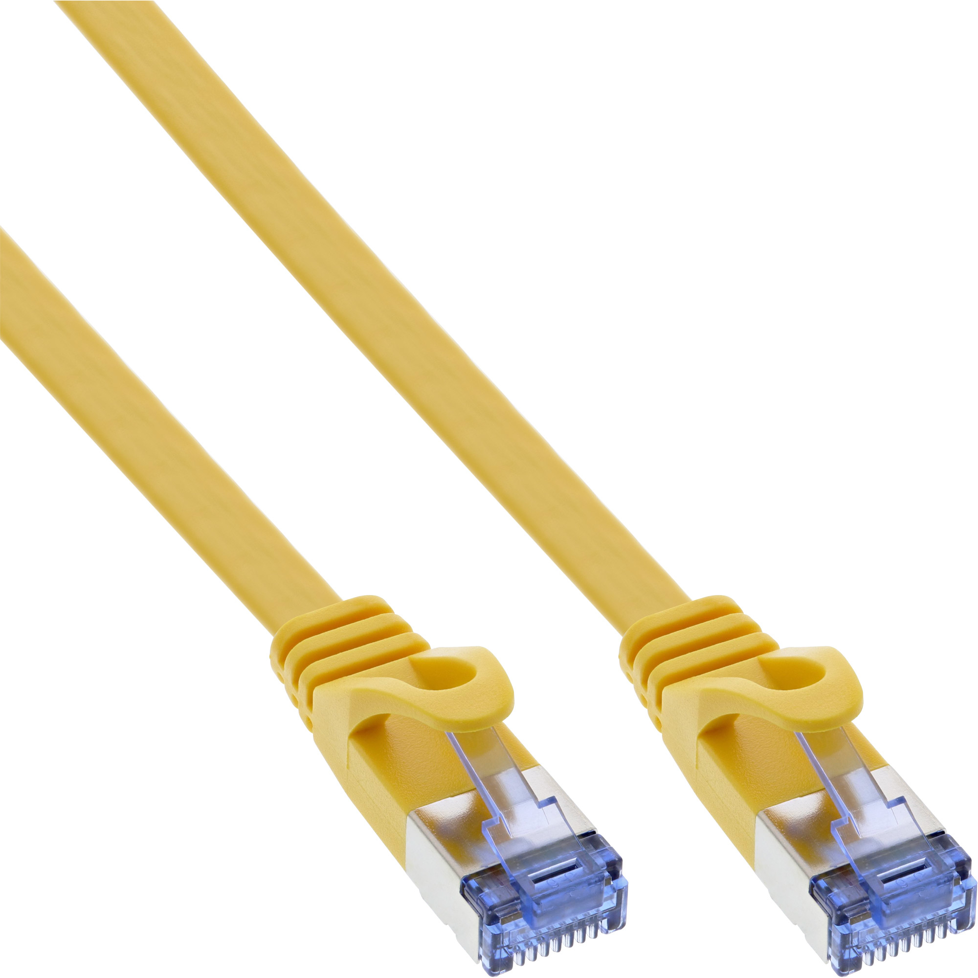 InLine® Patchkabel flach, U/FTP, Cat.6A, gelb, 0,5m, gelb InLine® Patchkabel flach, U/FTP, Cat.6A, gelb, 0,5m, gelb