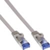 InLine® Patchkabel flach, U/FTP, Cat.6A, grau, 3m, grau