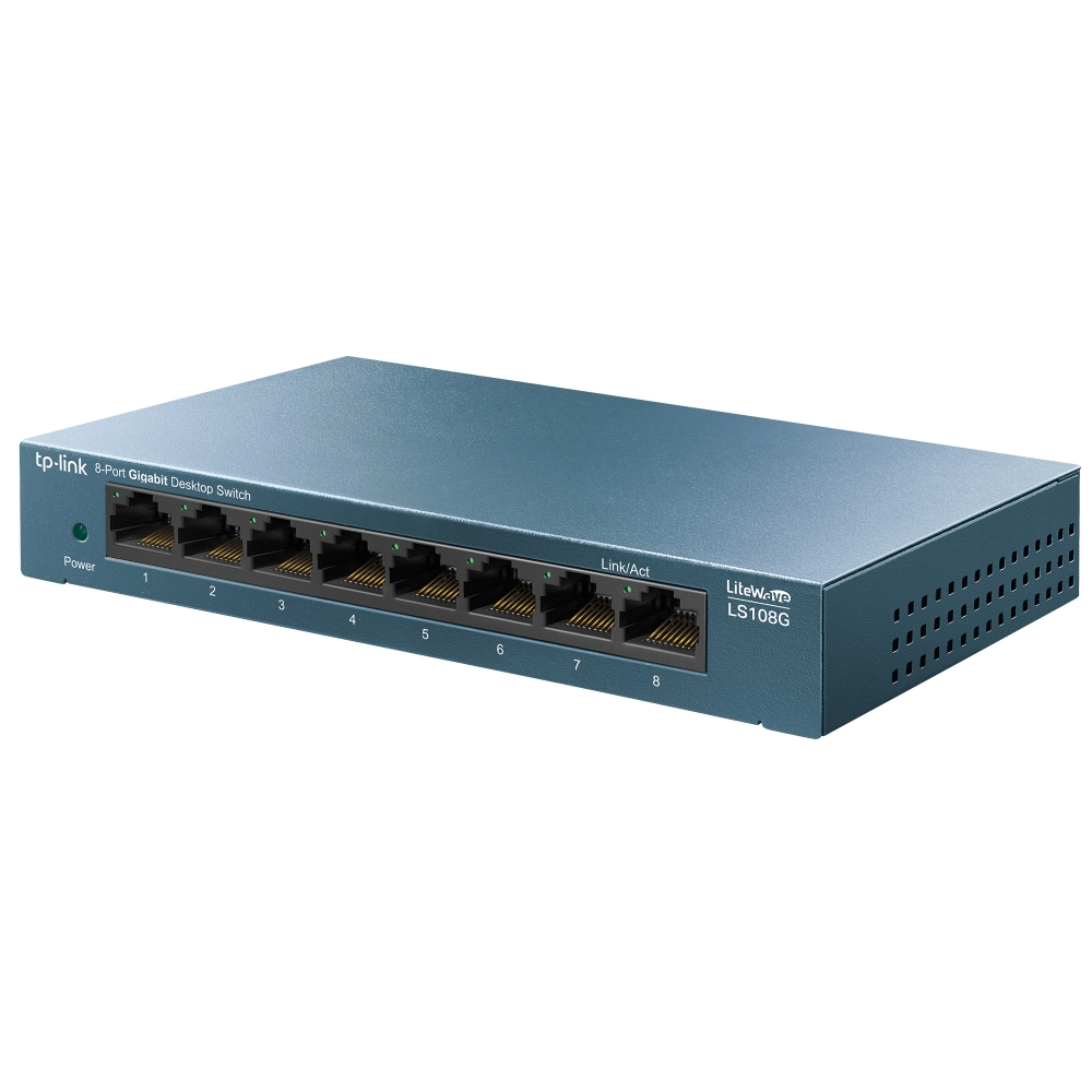 TP-Link LS108G LiteWave 8-Port Gigabit Desktop Switch TP-Link LS108G LiteWave 8-Port Gigabit Desktop Switch – Bild 2