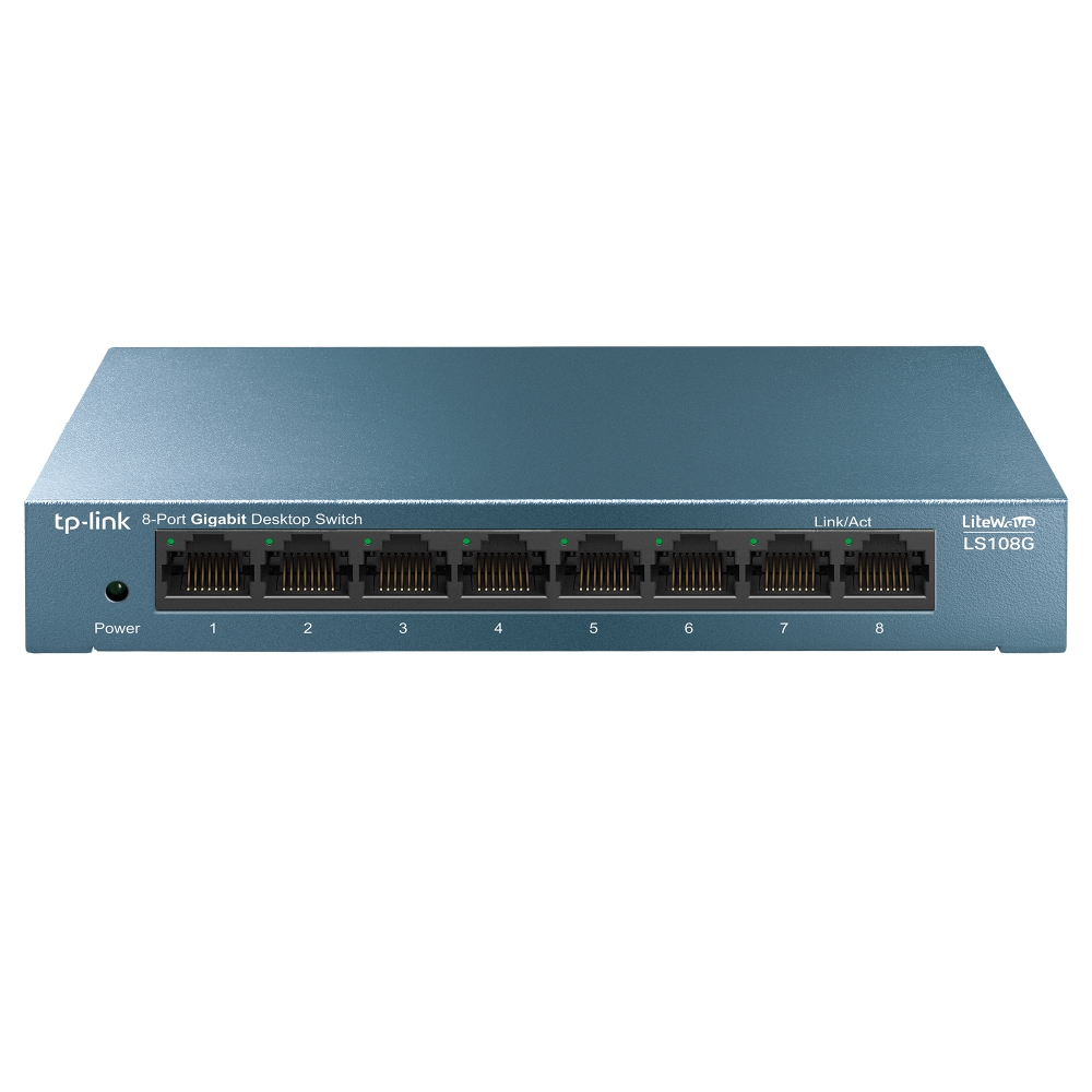 TP-Link LS108G LiteWave 8-Port Gigabit Desktop Switch TP-Link LS108G LiteWave 8-Port Gigabit Desktop Switch