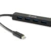 equip Life USB 3.1 Type-C to 4-Port USB 3.0 Hub Mit diesem USB 3.0-Hub spendieren Sie Ihrem Netbook, Notebook oder PC 4 zusätzliche USB-Ports, ohne mehr als einen einzigen USB 3.0-Port zu belegen.