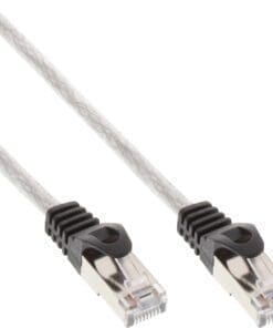InLine® Patchkabel, SF/UTP, Cat.5e, transparent, 0,3m, transparent