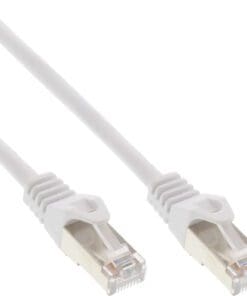 InLine® Patchkabel, SF/UTP, Cat.5e, weiß, 1m, weiß