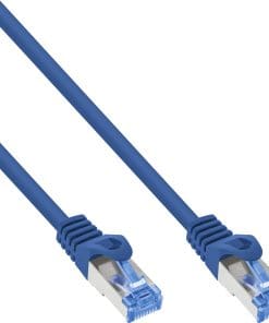 InLine® Patchkabel, Cat.6A, S/FTP, TPE (LSZH), CCA, blau, 2m
